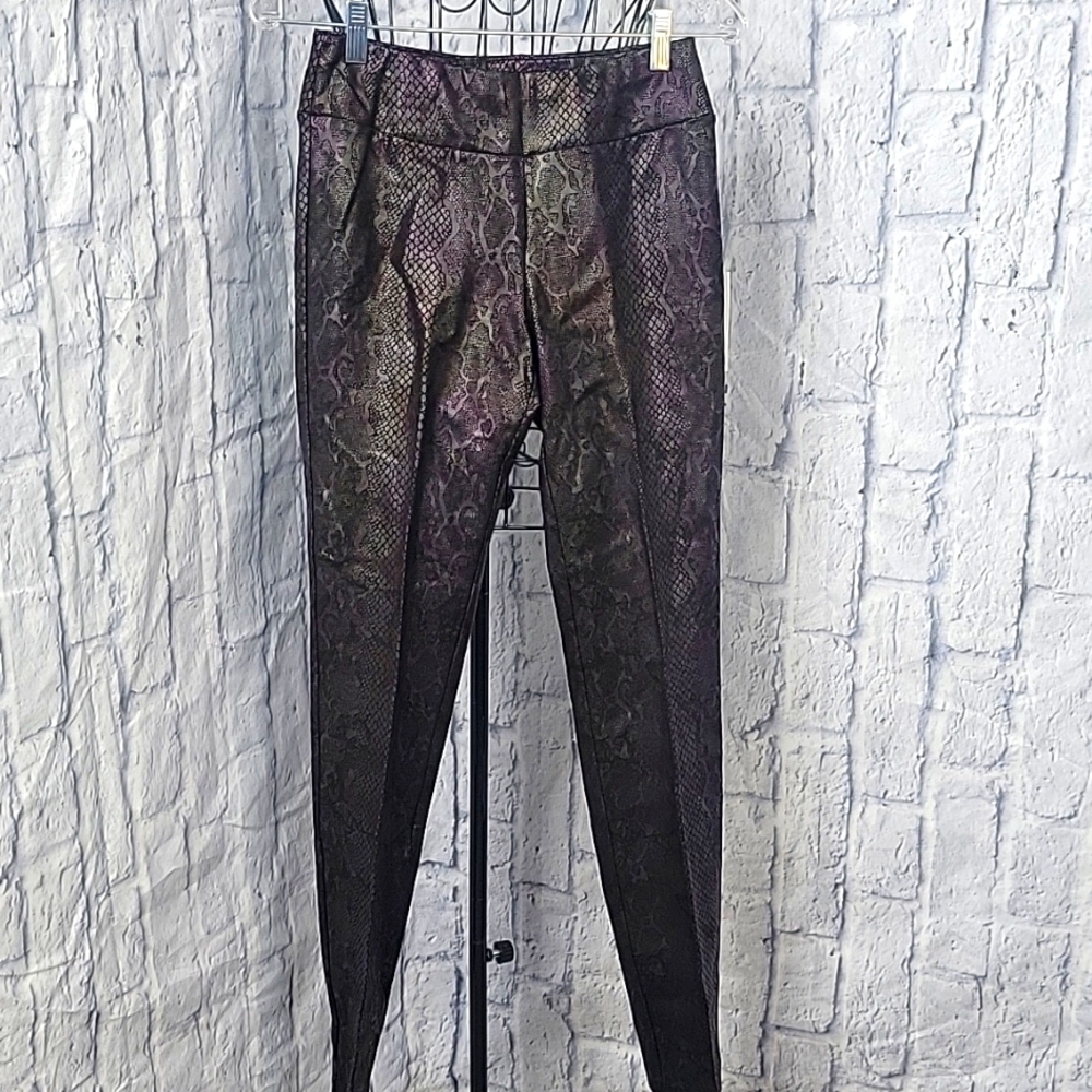 - LENA GABRIELLE NEW YORK Straight‎ Leg Animal Print Pants Size 2 NWT